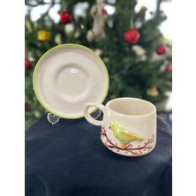 Laodikeia Ceramic Kuş Figürlü Seramik Fincan