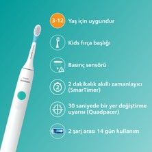 Philips Sonicare For Kids Şarjlı Diş Fırçası Çocuklar Için Sticker Hediyeli  / Hassas Sonic Fırça - HX3601/01