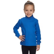 Saks Basic Kız Çocuk Çıtçıtlı Tam Balıkçı Yaka Şardonlu Kışlık Uzun Kollu Tişört