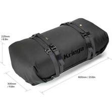 Krıega KRP40 Rollpack Motosiklet Çantası Turuncu