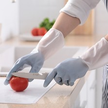 Zhuxi Shop B Pembe Tarzı L Boyutu Bulaşık Eldiveni Ev Işleri Temizlik Eldiveni Iki Renkli Çamaşır Mutfak Plastik Araçlar Su Geçirmez Bayan Görevleri Kaymaz Dayanıklı (Yurt Dışından)