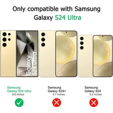 Dexmon Galaxy S24 Ultra Kılıf Yüksek Kalite 3D Kamera Korumalı Içi Kadife Lansman Liquid Silikon Kapak