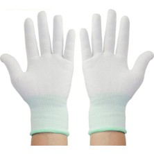 Zhuxi Shop B 12 Çift Rastgele Renk Stili E 20,5X9CM Ev Işi Yaşam Sonbahar Ince Naylon Eldivenler Işçilik Iş Saf Beyaz Eldivenler - 12 Çift (Yurt Dışından)
