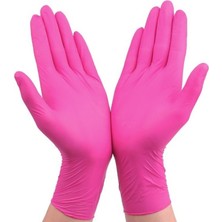 Zhuxi Shop B Mavi 50PCS Tarzı L Boyutu Tek Kullanımlık Nitril Eldiven Vinil Lateks Kauçuk Ücretsiz Mutfak Spa Güzellik Iş Bahçe Gıda El Eldiveni Siyah Pembe Boyut x (Yurt Dışından)