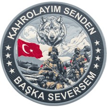 Kordak Kahrolayım Senden Başkasını Seversem Taktik Askeri Peç Patch