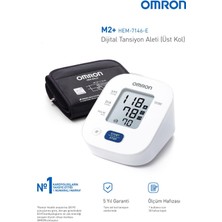 OMRON M2+ 30 Ölçüm Hafızalı Geniş Manşetli Üst Koldan Ölçer Dijital Tansiyon Aleti HEM-7146-E