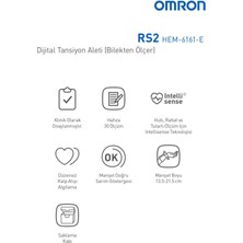 OMRON RS2 30 Ölçüm Hafızalı Bilekten Ölçer Tansiyon Aleti