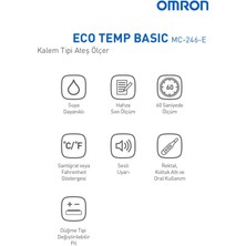 OMRON Eco Temp Basic, Suya Dayanıklı Beden Tipi Ateş Ölçer