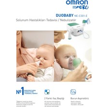 OMRON DuoBaby, Burun Aspiratörlü Alt ve Üst Solunum Yoluna Uygun Nebulizatör