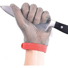 Zhuxi Shop B Mavi 1 Adet Tarzı M Boyutu 1 Adet Paslanmaz Çelik Eldiven Kesilmeye Dayanıklı Eldiven 5.sınıf Anti-Kesim Kasaplık El Koruma Işçilik Bahçe Teli Metal Örgü Kasap (Yurt Dışından)