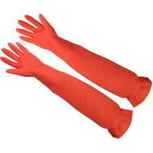 Zhuxi Shop B 1 Çift 45CM-B Stili Kauçuk Eldivenler Akvaryum Balık Tankı Sanayi Kalın Koruyucu Eldivenler Su Geçirmez Rubber Eldivenler Bulaşık Eldivenleri (Yurt Dışından)