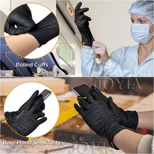Zhuxi Shop B PEMBE-100 Adet Tarzı M Boyutu Siyah Tek Kullanımlık Nitril Eldiven Lateks ve Toz Içermeyen Küçük Orta Büyük Pembe Dövme Eldiveni Mutfak Temizlik Işleri Xs Xl (Yurt Dışından)
