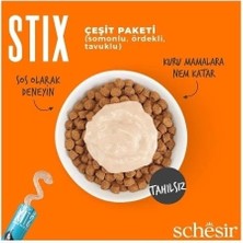 Schesir Cat Stick Karışık Lezzetli Sıvı Kedi Ödül Maması 6 Adet 15 Gr