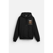 Kapuşonlu Rapido Y Sencıllo Baskılı Oversize Hoodie