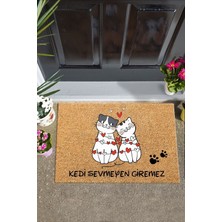 Chilai Home Pvc Kitten Dekoratif Iç ve Dış Kapıönü Paspasları Pvc Taban