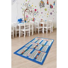 Chilai Home Learning Maths Çocuk Halısı Djt Çocuk ve Bebek Halısı Yıkanabilir ,Leke Tutmaz 80 x 150