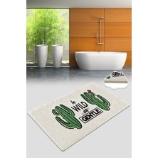 Chilai Home Gentle Banyo Halısı Djt 70X120 cm Banyo Halısı,banyo Paspası Yıkanabilir Kaymaz Taban Garantili