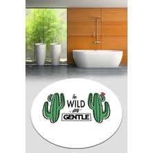 Chilai Home Gentle Çap Banyo Halısı 140x140 Cm, Banyo Halısı , Banyo Paspası Yıkanabilir Djt