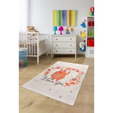 Chilai Home Great Bear Çocuk Halısı Djt Çocuk ve Bebek Halısı Yıkanabilir ,Leke Tutmaz 120 x 180