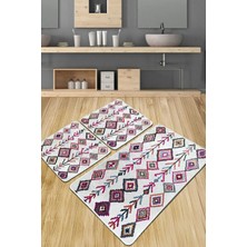 Chilai Home Raje Banyo Halısı 3'lü Set Djtbanyo