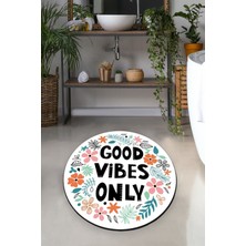 Chilai Home Flower In The Garden Djt Çap 100X100 cm Banyo Halısı Banyo Paspası