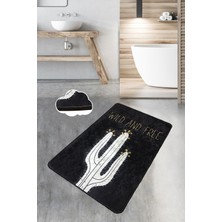 Chilai Home Wild And Free Djt 70X120 cm Banyo Halısı Paspas Kaymaz Taban Yıkanabilir