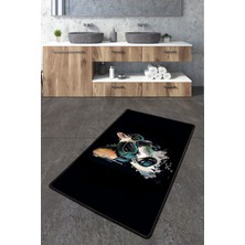 Chilai Home Glasses Dog Banyo Halısı Djt 70X120 cm Banyo Halısı,banyo Paspası Yıkanabilir Kaymaz Taban Garantili