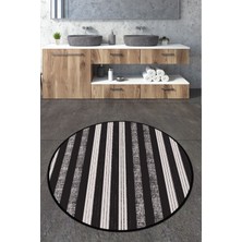 Chilai Home Barcode Çap Banyo Halısı Djt 100X100 Cm, Banyo Halısı , Banyo Paspası Yıkanabilir