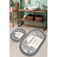 Chilai Home Earth Surface Djt 2 Lı Set Banyo Halısı Banyo Paspası
