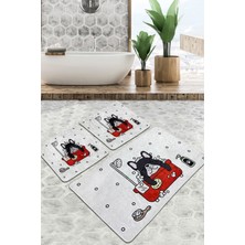 Chilai Home Dogs Shower Banyo Halısı 3'lü Set Djtbanyo