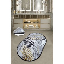 Chilai Home Herbal 70X120 cm Banyo Halısı Paspas Yıkanabilir Kaymaz Taban Djt