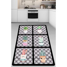 Chilai Home Dulce Flor Mutfak Halısı Djt Makinede Yıkanabilir Kaymaz Tabanlı Mutfak Halısı 100 x 200