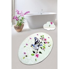 Chilai Home Bırd Nest 70X120 cm Banyo Halısı Paspas Yıkanabilir Kaymaz Taban Djt