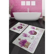 Chilai Home Giardino Di Lavanda Banyo Halısı 2'li Set Djtbanyo