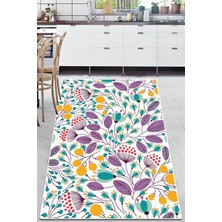 Chilai Home Herbs Mutfak Halısı Djt Yıkanabilir, Silinebilir , Kaymaz Taban Mutfak Halısı 100 x 160