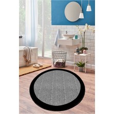 Chilai Home Barley Black Çap 120X120 cm Banyo Halısı Djt
