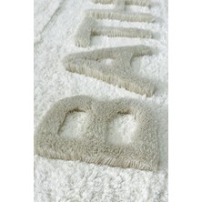 Chilai Home Cotonel Ekru 2 Li Set Cotton Banyo Halısı