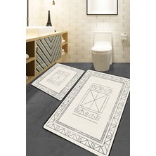 Chilai Home Touch Ekru 2'li Set Banyo Halısı Djtbanyo