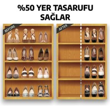 Open Home Concept 10'lu Ayarlanabilir 4 Kademeli Ayakkabı Rampası Set Siyah