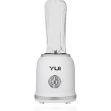 Yui M18 3 In 1 Kişisel Smoothie Retro Blender -Öğütücü-Cam Doğrayıcı Beyaz