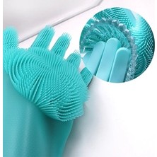 Zhuxi Shop B Pembe Tarzı 1 Çift Bulaşık Yıkama Temizlik Eldiveni Silikon Kauçuk Bulaşık Yıkama Eldiveni Ev Temizleyici Mutfak Temiz Aracı Sünger (Yurt Dışından)