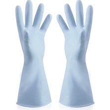 Zhuxi Shop B Mavi 3 Çift Tarzı M Boyutu Ev Yıkama Eldiveni Erkek ve Kadın Su Geçirmez Ekstra Kalın Dayanıklı Mevsimler Mutfak Çamaşır Lastik Ince Süt Temizliği (Yurt Dışından)