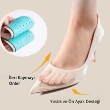 Foottab Ayakkabı Küçültme Pedi, Naturel Deri, Yüksek Topuklu Stiletto Ayakkabı Kaydırmaz Tabanlığı, 1 Çift