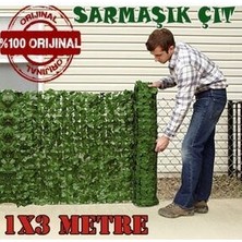 Rulo Çit Plex Dekoratif Sarmaşık Çit 1 Metre Yükseklik 3 Metre Uzunlukta 2.85 cm Net Ölçüdür