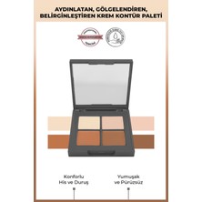 Alix Avien 4'lü Krem Kontür Paleti - Cream Contour Palette  Vanilia & Beige & Brown &mocha