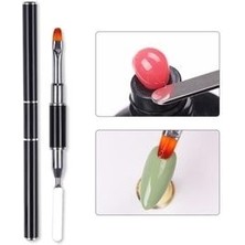 Çift Taraflı Poly Jel Fırçası ve Spatulası