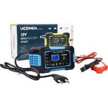 Zemheri Ucomen UC-C120501A 12V 6A Mavi LED Göstergeli Akü Şarj Cihazı