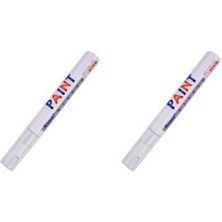 2 Adet Paint Marker Beyaz Derz Boyama Kalemi Derzmatik