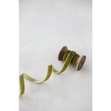 Haki Kadife Kurdele 1cm  5m