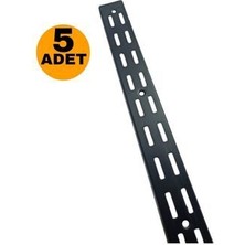 Raf Mağaza Konik Dikme Tahtasız 200 cm Siyah